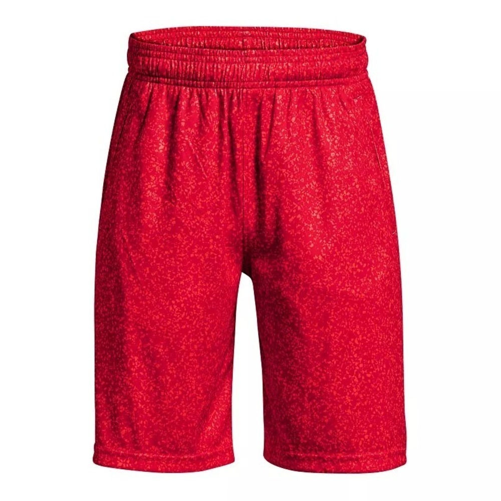 New Under Armour Boys Renegade 3.0 Printed Shorts, Red, XL, NWT